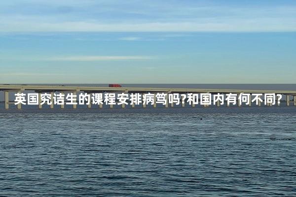 英国究诘生的课程安排病笃吗?和国内有何不同?