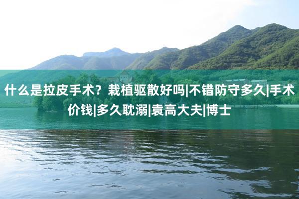 什么是拉皮手术？栽植驱散好吗|不错防守多久|手术价钱|多久耽溺|袁高大夫|博士
